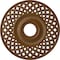 Ekena Millwork Robin Ceiling Medallion (Fits Canopies up to 6 1/4"), 22 1/4"OD x 4 3/4"ID x 1 1/4"P, Smokey Topaz CM22RBSTF - alternate 1